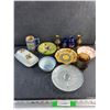 Image 1 : Beerstein, Butter Dish, Collectors Plates and Assorted Items