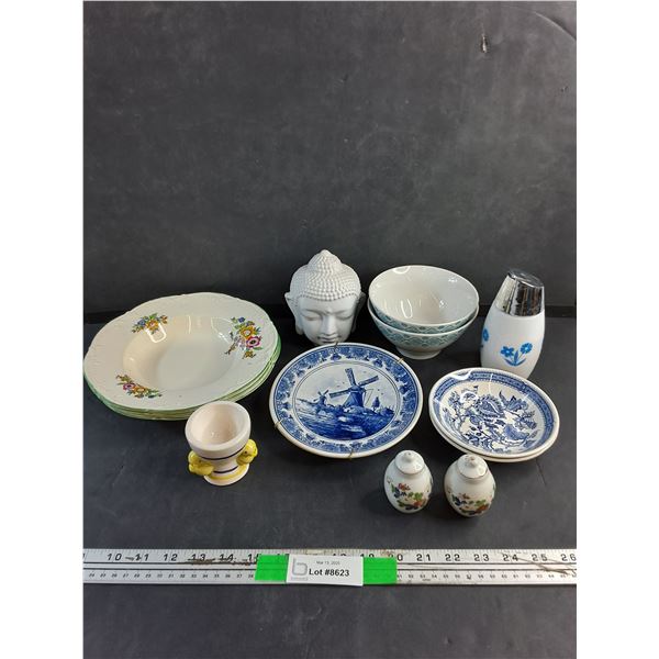 Dining & Decorative Plates, Bowls, Egg Cup, Salt & Pepper Shakers and Syrup Bottle
