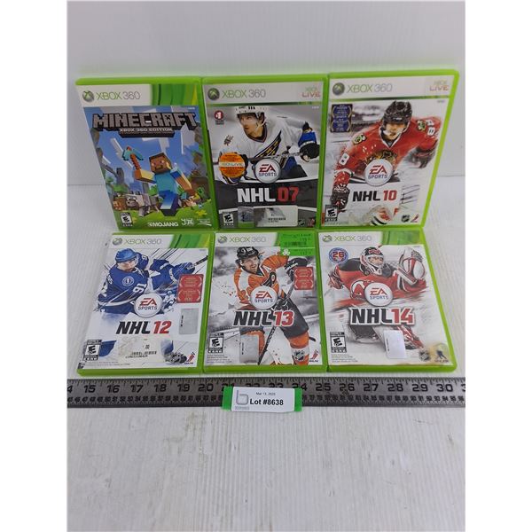 (6) XBox360 Video Games