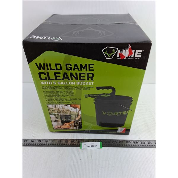 Vortex Wild Game Cleaner with 5 Gallon Bucket (NIB)