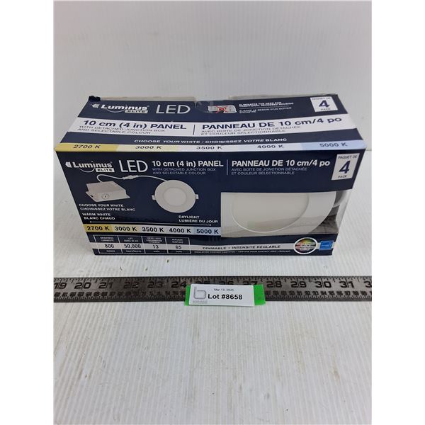 Luminus Elite 4-Pack LED 4" Panel Lights (NIB)
