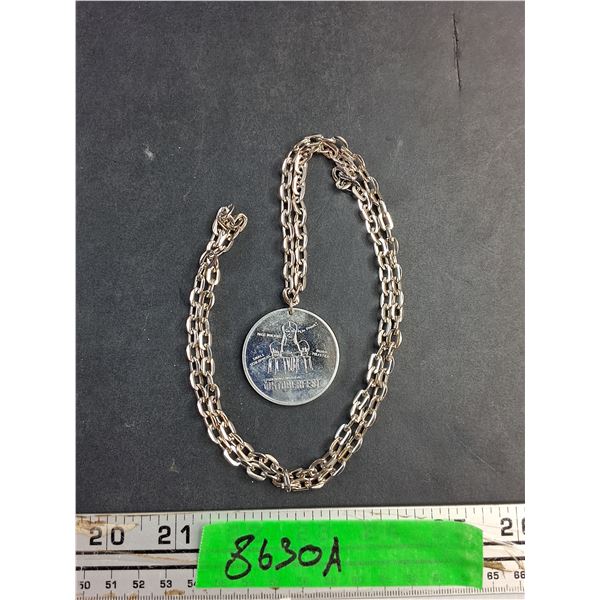 Silver Necklace with Oktoberfest Pendant