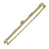 Image 3 : Antique 14k Yellow Gold Square Step Cut Amethyst Open Work Design Bar Pin Brooch