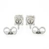 Image 3 : Platinum 0.91 ctw Old European Cut Diamond 4 Prong Basket Classic Stud Earrings