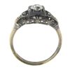 Image 8 : Antique 18k TT Gold 0.37 ctw Old European Cut Diamond Floral Open Milgrain Ring