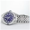 Image 4 : Rolex Mens Stainless Steel Blue String Diamond Lugs And Sapphire Datejust Wristw
