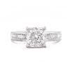 Image 1 : 1.90 ctw CENTER Diamond 18K White Gold Ring (2.22 ctw Diamonds)