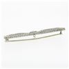 Image 7 : Antique Art Deco 14k White Gold European Diamond Open Filigree Bow Pin Brooch