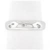 Image 1 : Platinum 0.16 ctw Round Burnish Set Diamond 4.1mm Polished Dome Eternity Band Ri
