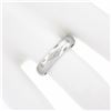 Image 3 : Platinum 0.16 ctw Round Burnish Set Diamond 4.1mm Polished Dome Eternity Band Ri