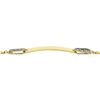 Image 1 : 14k Gold 6.25" Engravable ID Chain Bracelet w/ Diamond Interlocking Circle Side