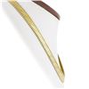 Image 2 : 14k Gold 9.1mm 17" Textured & Polished Fancy Flat Link w/ Beaded Edges Necklace