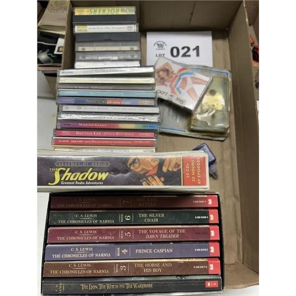 BOOKS, CDS, CASSETTES