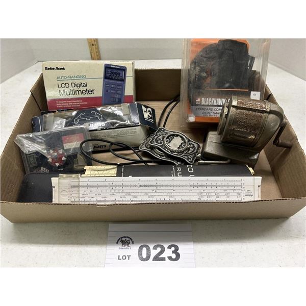 PENCIL SHARPENER - RULER - LIGHT SUN GLASSES