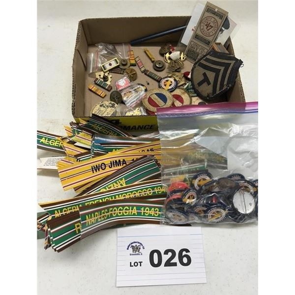 MILITARY BOOKMARKS - BADGES - PINS