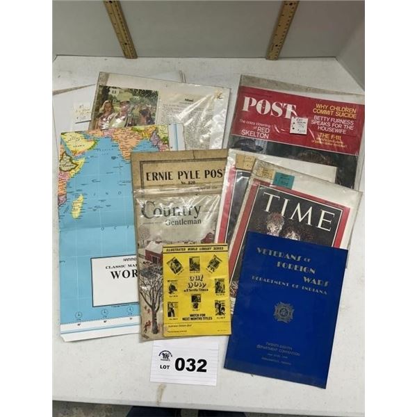 VINTAGE MAGAZINES / MAP