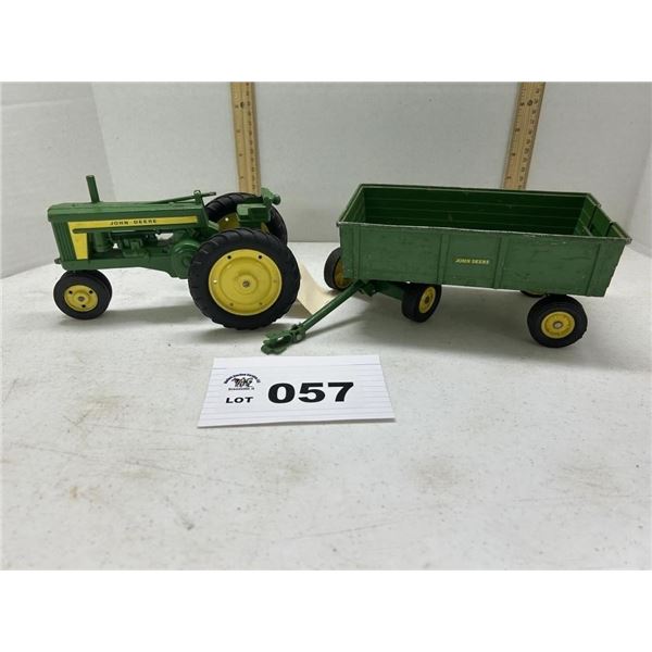 JOHN DEERE TRACTOR AND WAGON - STEERING WILL