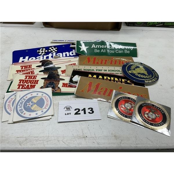 MILITARY WINDOW AND BUMPER STICKERS