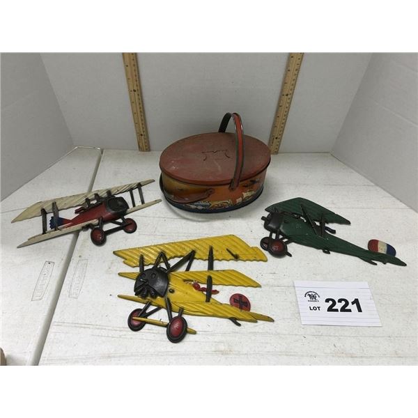 AIRPLANE PLAQUES AND TIN