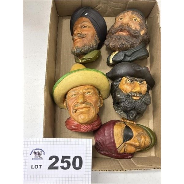 HEAD PLAQUES (CHALK?)