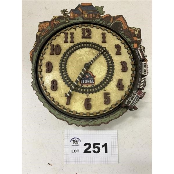 LIONEL TRAIN CLOCK