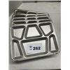 Image 1 : METAL COMPARTMENT FOOD TRAYS