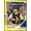 Image 1 : 2024 DONRUSS AUSTIN WELLS YELLOW FLOOD ROOKIE CARD