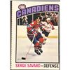 Image 1 : 1976-77 O-PEE-CHEE SERGE SAVARD (HOF)