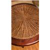 Image 2 : Wood Wicker 2 Tier Side Table