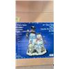Image 1 : 9" Fiberoptic Snowman Family Figurine