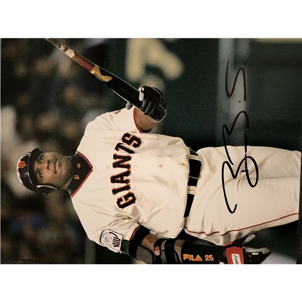 San Francisco Giants Barry Bonds signed photo
