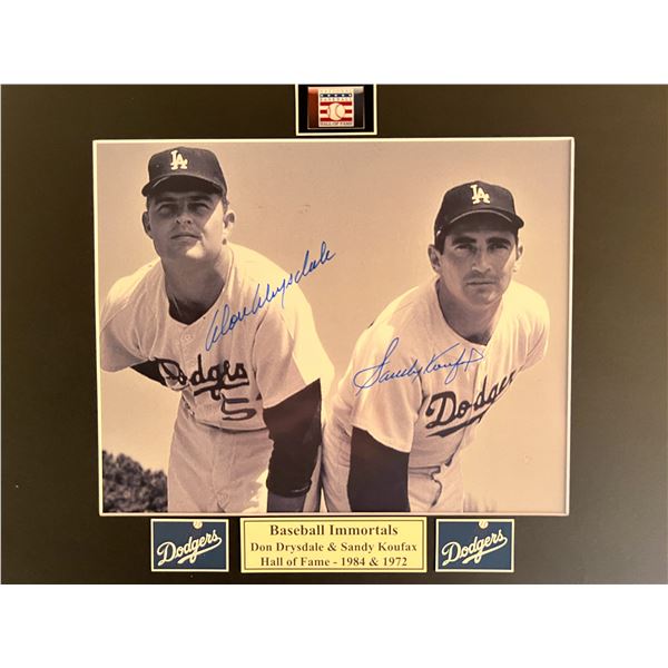 Don Drysdale / Sandy Koufax signed photo