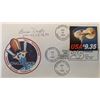 Image 1 : Brian Duffy Signed NASA 25th Anniversary Challenger First Day Cover