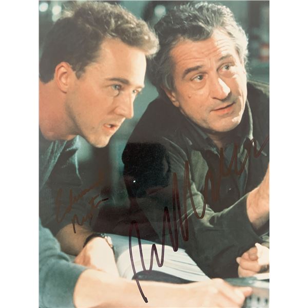 The Score Edward Norton and Robert De Niro signed photo