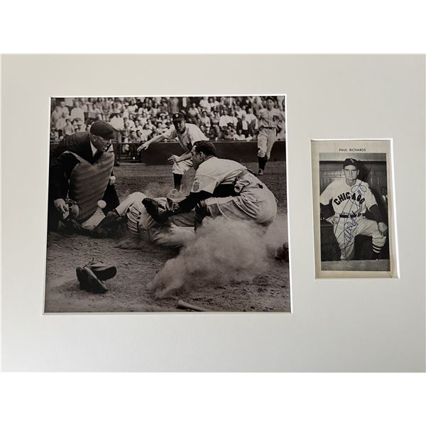 Chicago Cubs Paul Richards signed photo collage