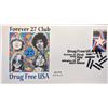 Image 1 : Forever 27 Club Drug Free USA First Day Cover - Jimi Janis Jim and Brian
