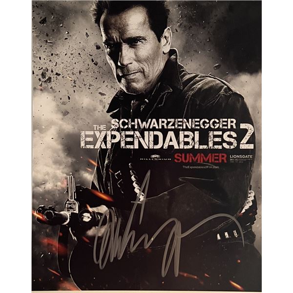 The Expendables 2 Arnold Schwarzenegger  signed photo