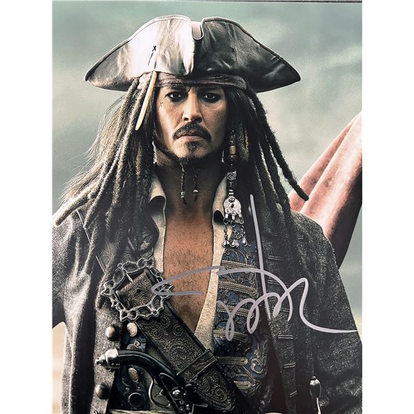 Pirates of the Caribbean Johnny Depp signed photo