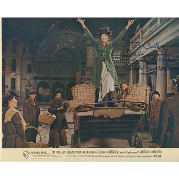 Audrey Hepburn signed "My Fair Lady" movie photo. GFA Authenticated