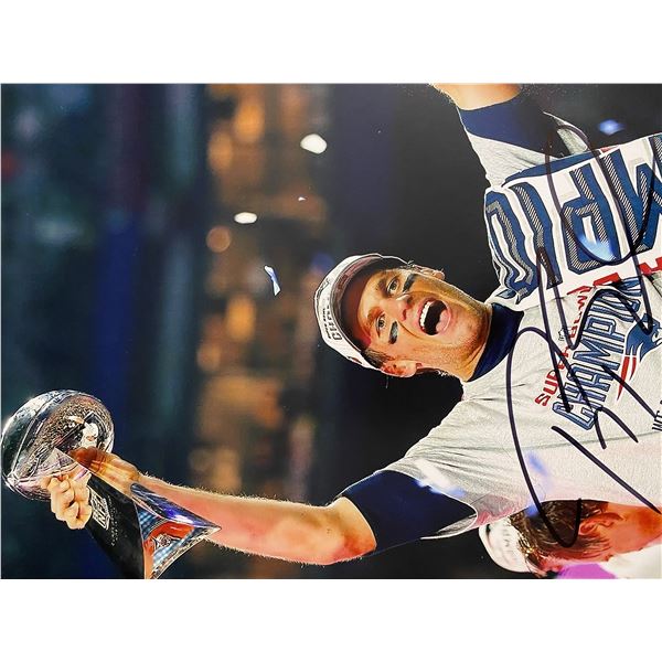 New England Patriots QB Tom Brady signed photo