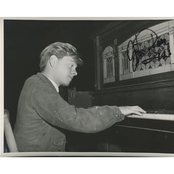 Mickey Rooney signed "The Human Comedy" movie photo. GFA Authenticated