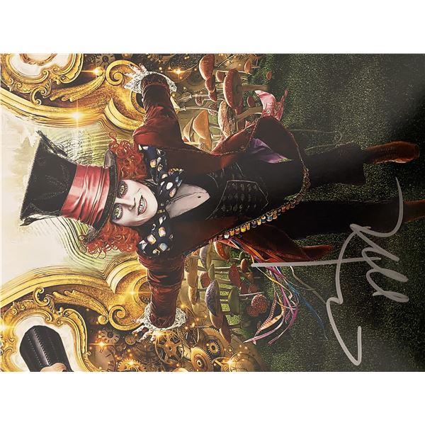 Alice in Wonderland Johnny Depp signed movie photo