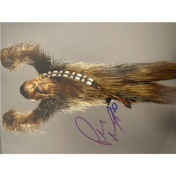 Star Wars Chewbacca Peter Mayhew signed photo