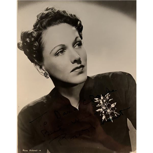 Rose Hobart signed photo