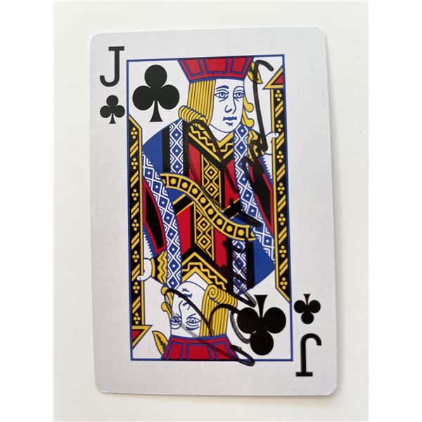 Tombstone Bill Paxton signed playing card