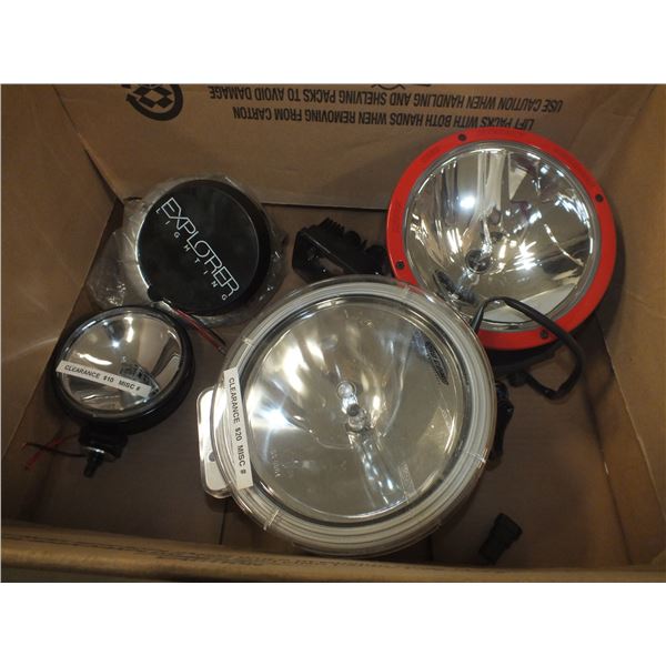 4 Assorted Aftermarket Car Lights
