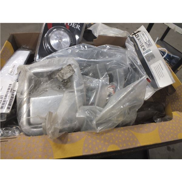 Box Of Assorted Car Parts