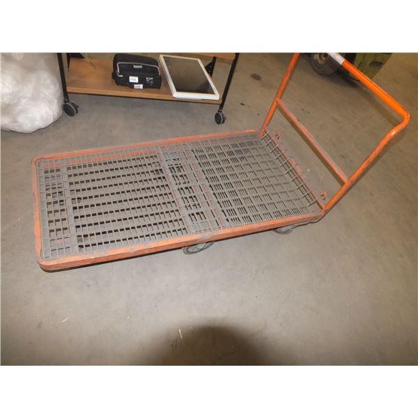 Orange Moving Cart On wheels