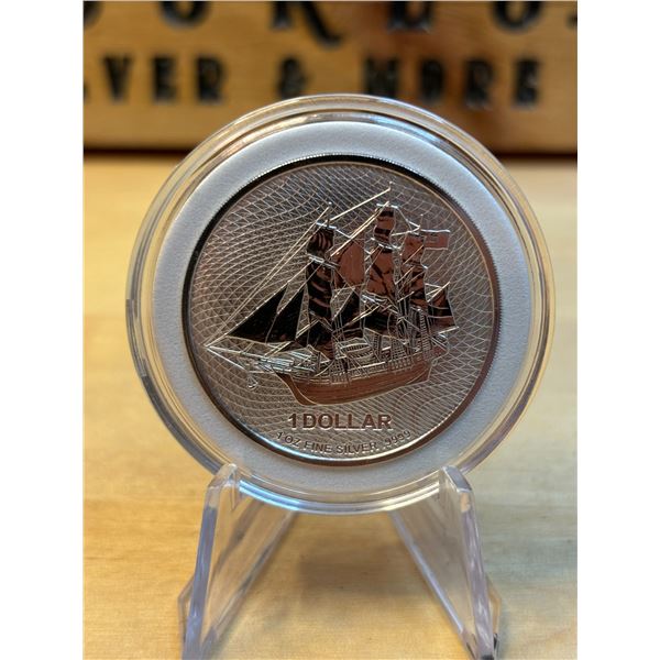 Lot 5-1) 1 oz Cook Island Silver coin