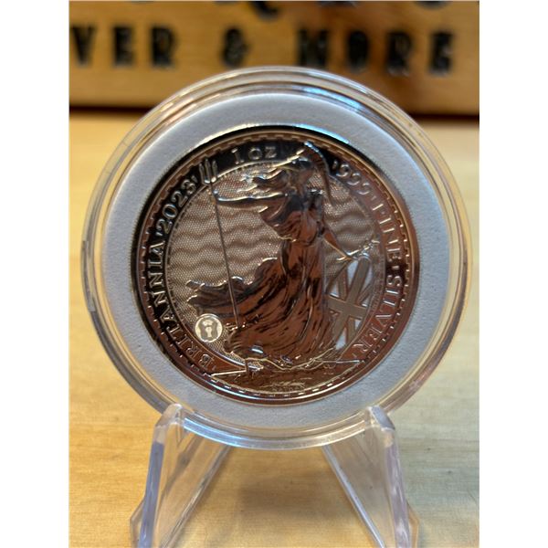 Lot 12-1) 1 oz Britannia 2023 silver